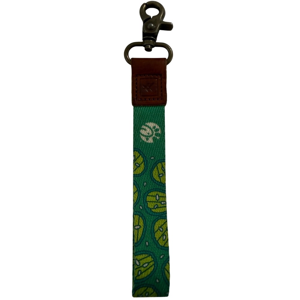 Chick-Fil-A Thread Wallets Wrist Lanyard Green Citrus Lime Pattern Fast Shipping